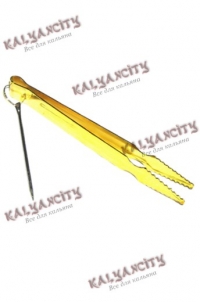 Щипцы для угля золотистые